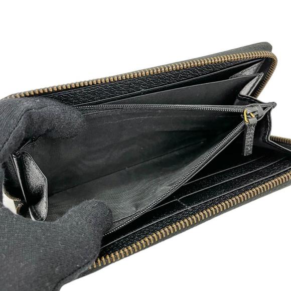 GUCCI long wallet GG logo black leather - Picture 10 of 10